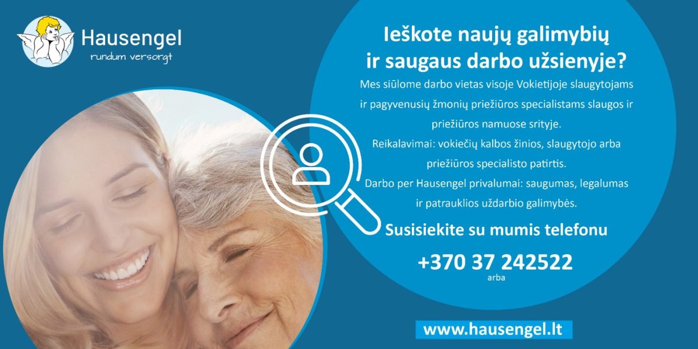 Darbas slaugoje Vokietojoje – nuotrauka 1
